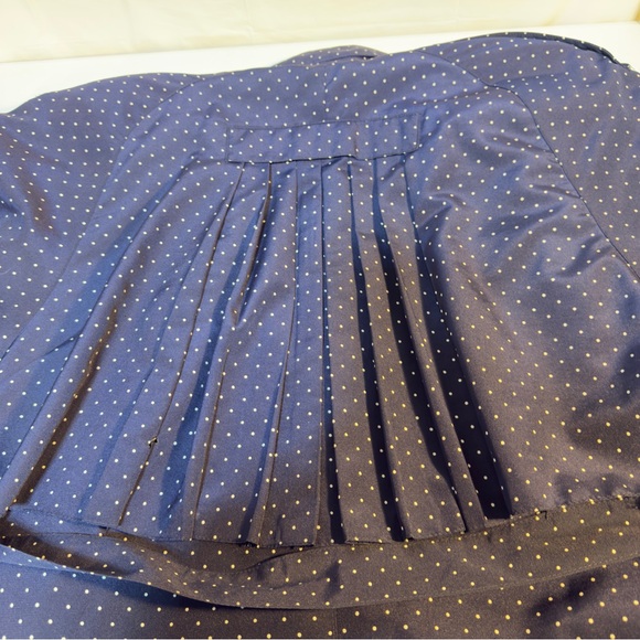 J. Gallery Jackets & Blazers - SOLD J Gallagher Navy Blue Polka Dot Vintage Trench Coat